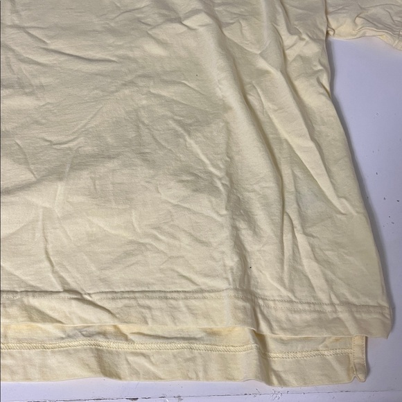 Champion XL Yellow Short Sleeve White Graphic T Shirt - Picture 3 of 5